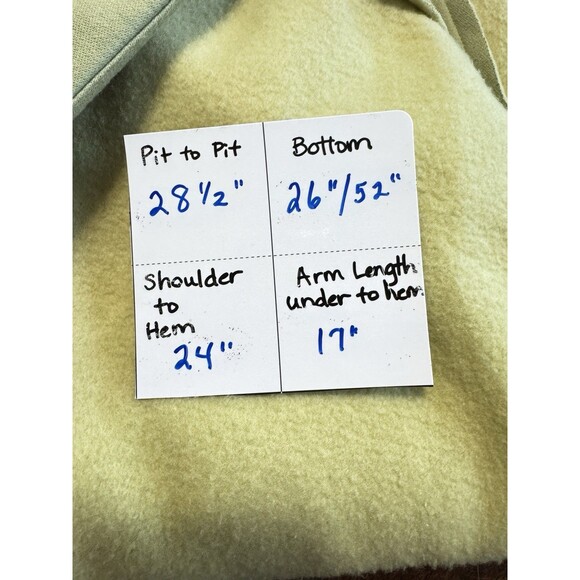 Blue Blush Women's Chartreuse Soft Fleece Oversized Button-Up Cardigan Medium - Picture 8 of 8